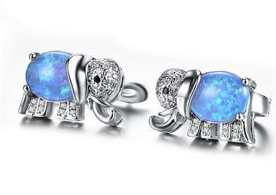 ST1736 Elephant Blue Opal