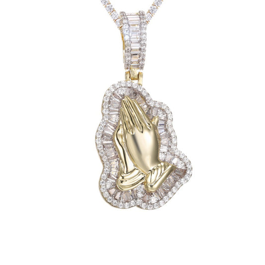 Z1891 Praying Hand Pendant