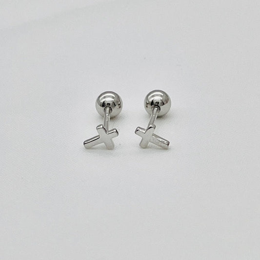 S1741 Cross Stud Earrings