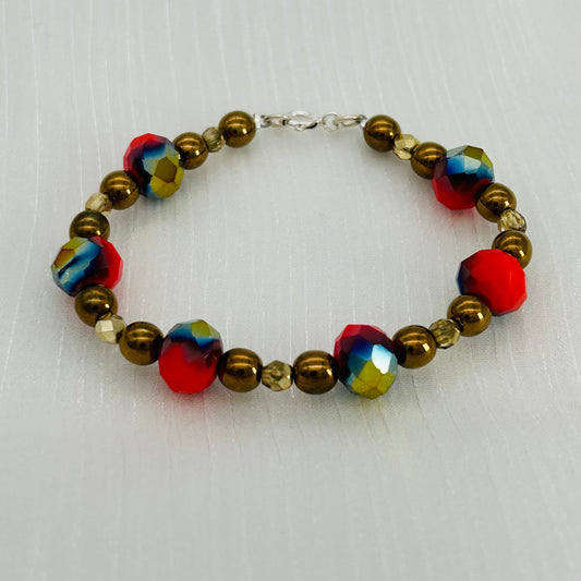 C1474 Red Bracelet 7"