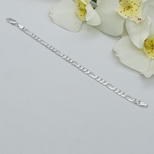 S900BL Figaro Bracelet 5.5mm. X 7"