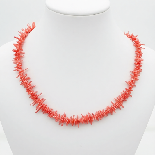 ST1992NL Pink Coral Necklace 18"