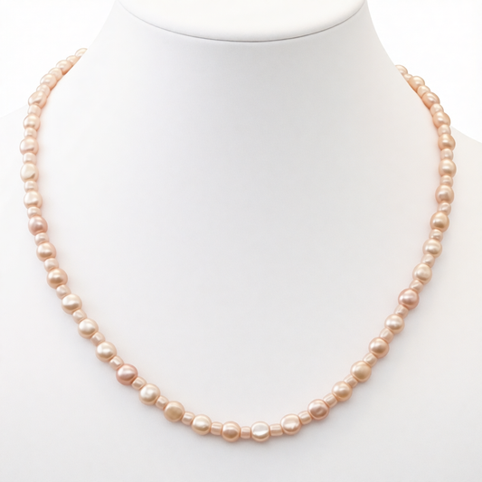 CH835 Pearls Necklace 14"