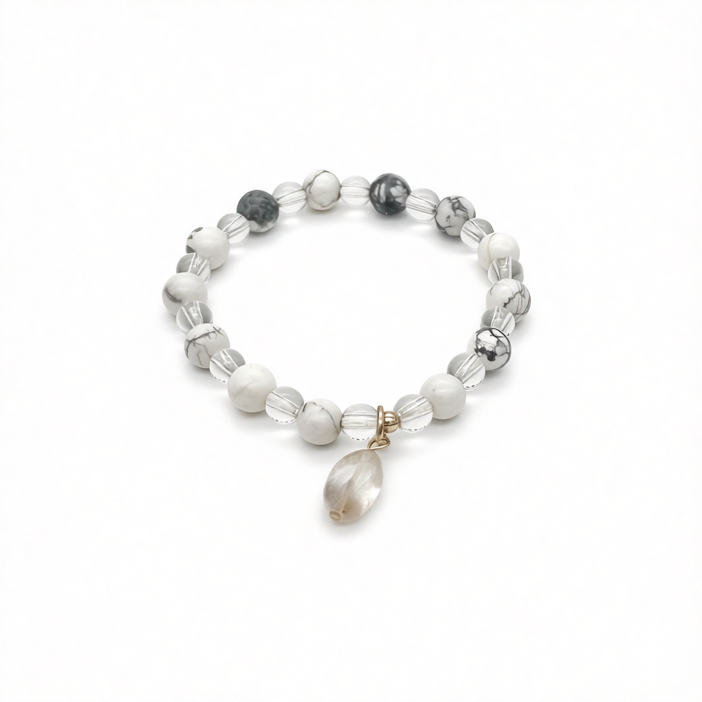 CH900BL Howlite & R C 6"
