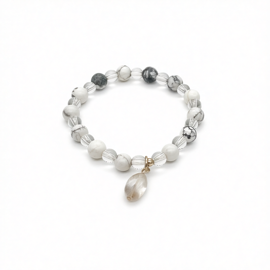 CH900BL Howlite & R C 6"