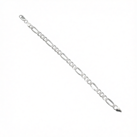 S1137 Figaro Pave Bracelet 6.7mm. X 8"