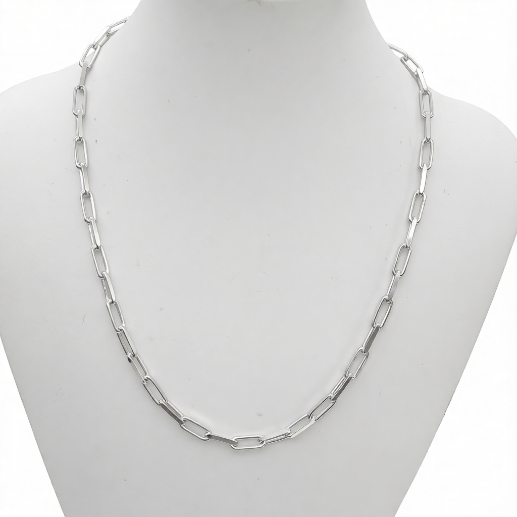 S1951 Paper Clip Chain 4.6mm. X 18"