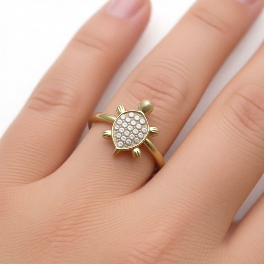 14KG498 Turtle Ring #7