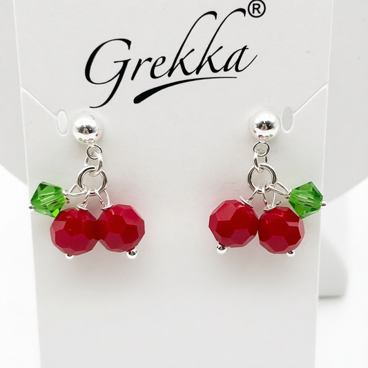 C1489 Cherry Earrings