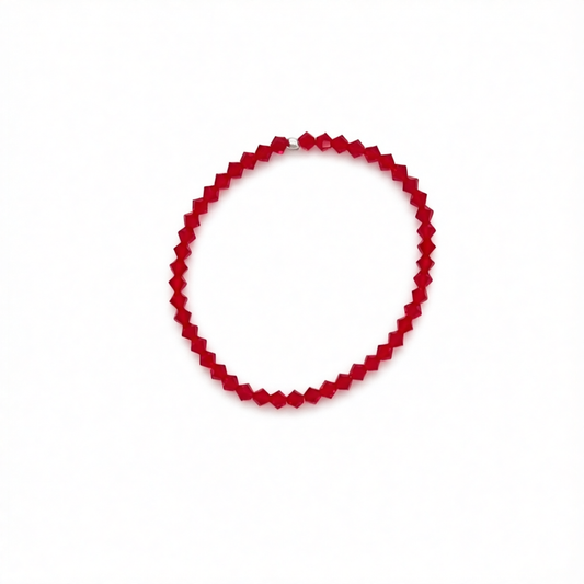 C1435 Red Bracelet 7" Swarovski®