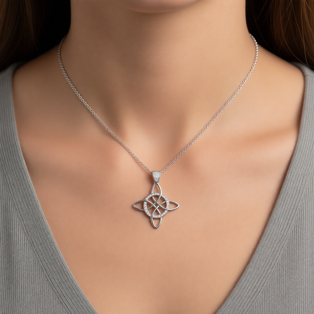Z1952P Witch's Knot Pendant 32mm.