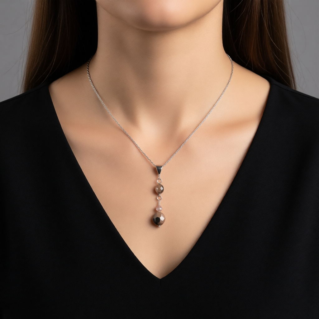 C1495NL Rose Gold Necklace 18"