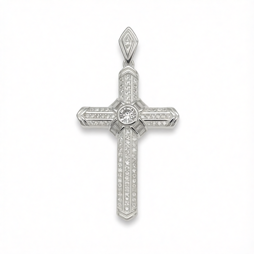 Z850 Cross Pendant 70mm. Long