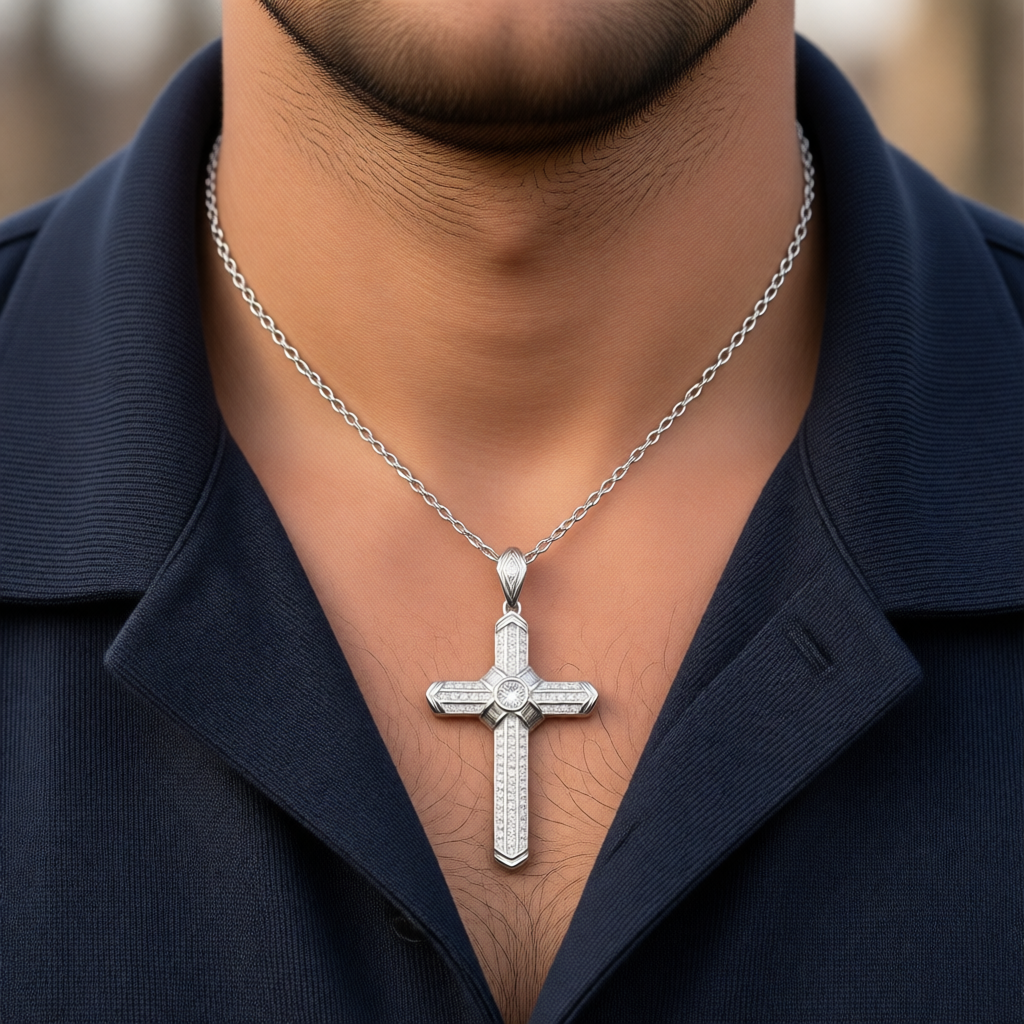 Z850 Cross Pendant 70mm. Long