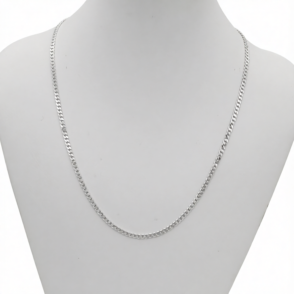 S1274CH Curb Link Chain 3mm. 18"