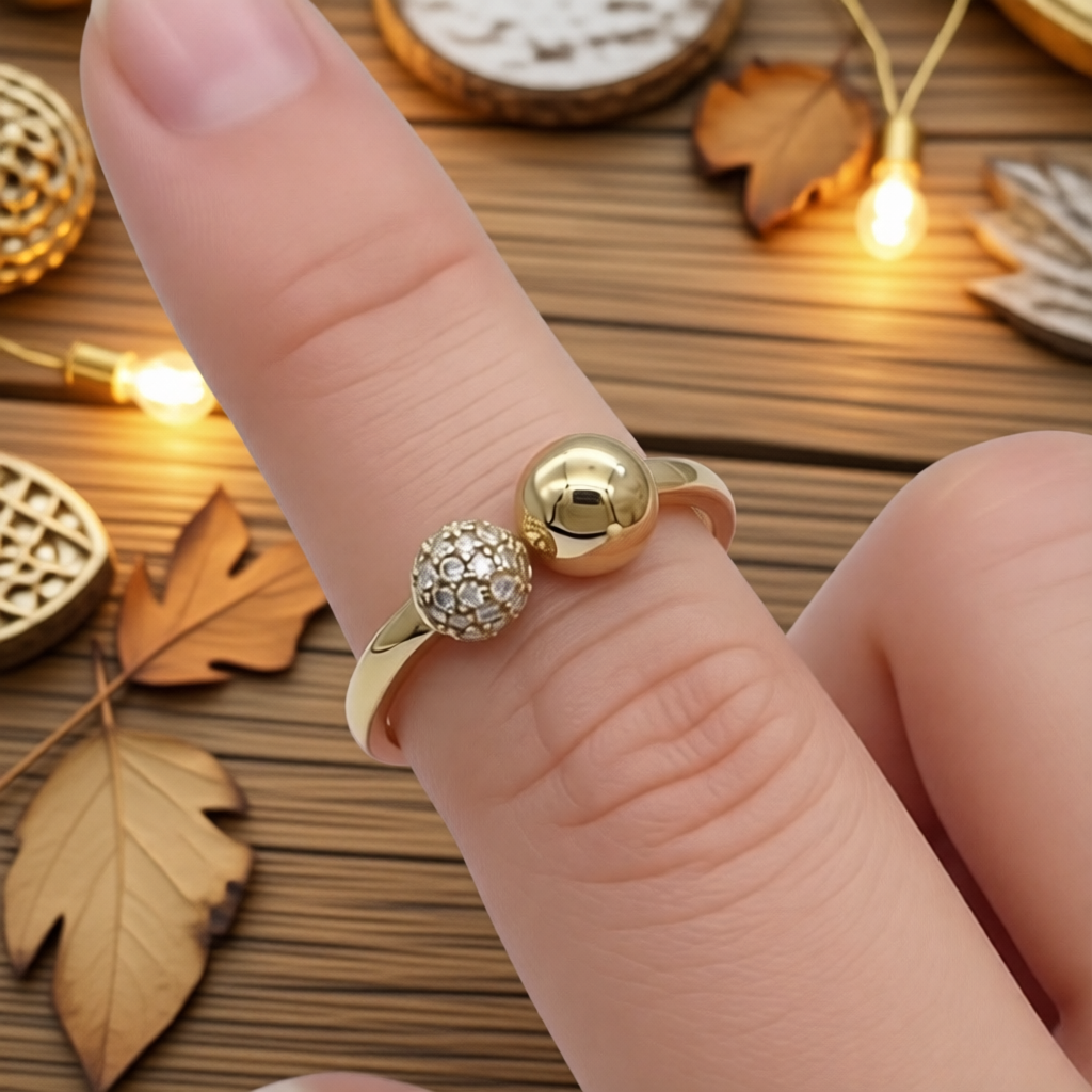 14KG257R 14K gold & Moissanite Ring #7