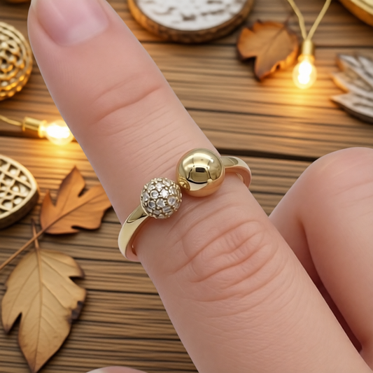 14KG257R 14K gold & Moissanite Ring #7