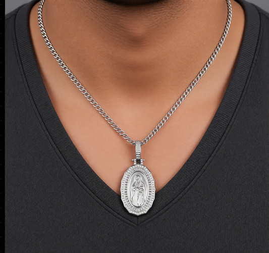 Z1565P Mother Mary Pendant 65mm