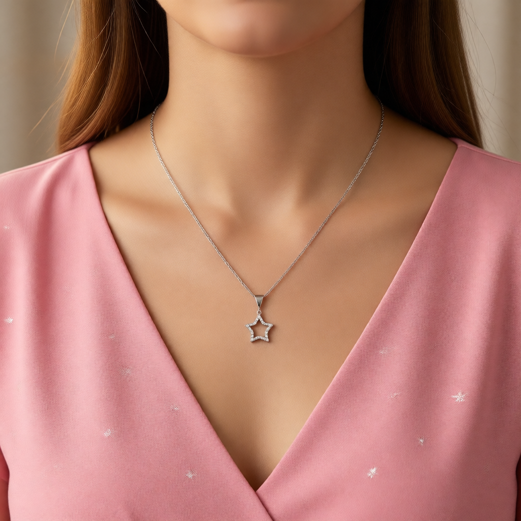 Z1957 Star Necklace 18"