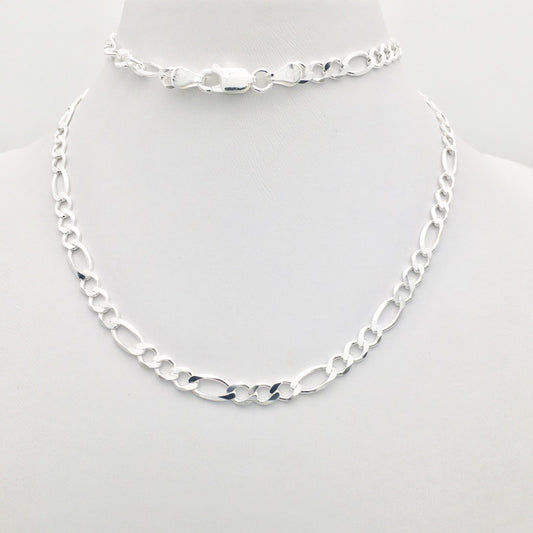 S1424CH Super Flat Figaro Chain 7mm. X 22"