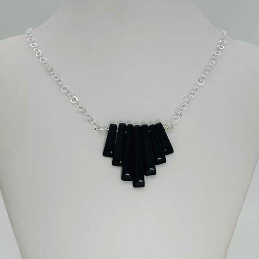 ST1955 Onyx Necklace 19"
