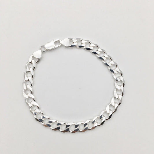 S1449BL Curb Link Bracelet 8mm. X 8"