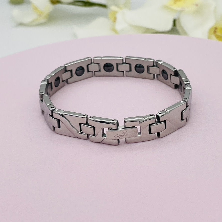 SS1526BL Bracelet With Germanium 10mm x 7.5"