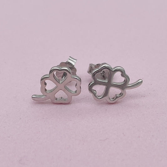 S1686 Clover Earrings 8mm. X 10mm.