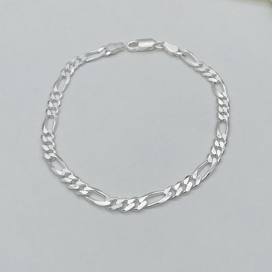 S1470BL Super Flat Figaro Bracelet 4.7mm X 8"