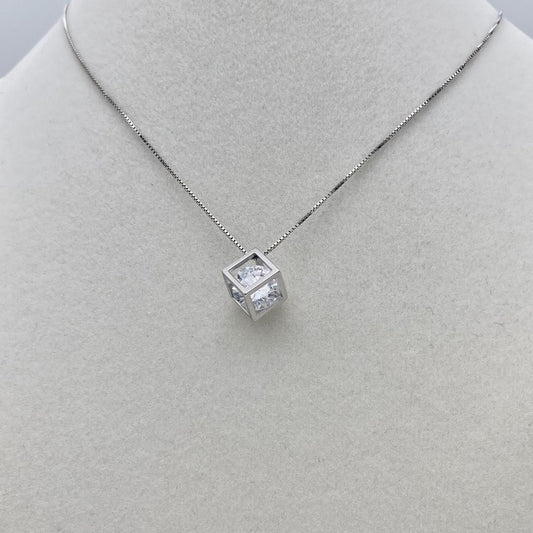 Z1462 Cube Necklace 18"