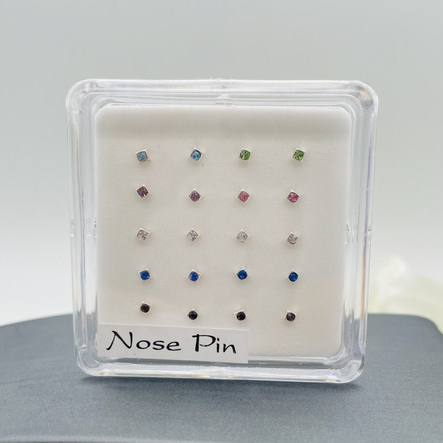 Z1639 Nose Studs Assorted Colors 1.8mm.