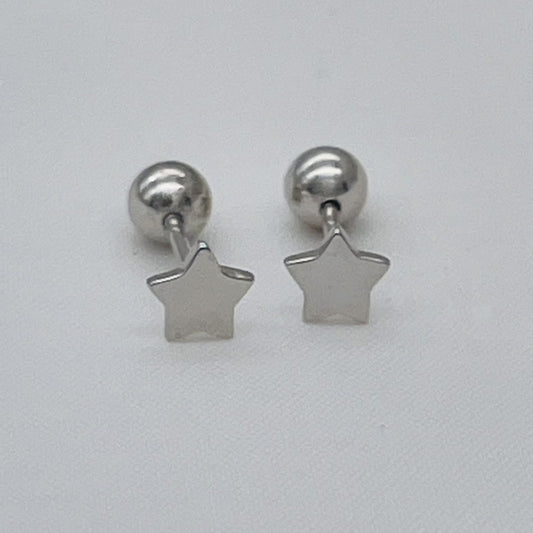 S1739 Star Stud Earrings 5mm.