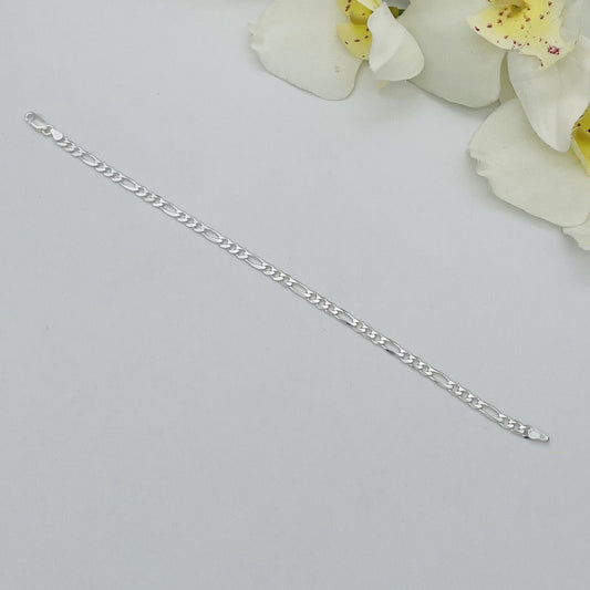 S1470BL Figaro Super Flat Bracelet 4.5mm X 7"