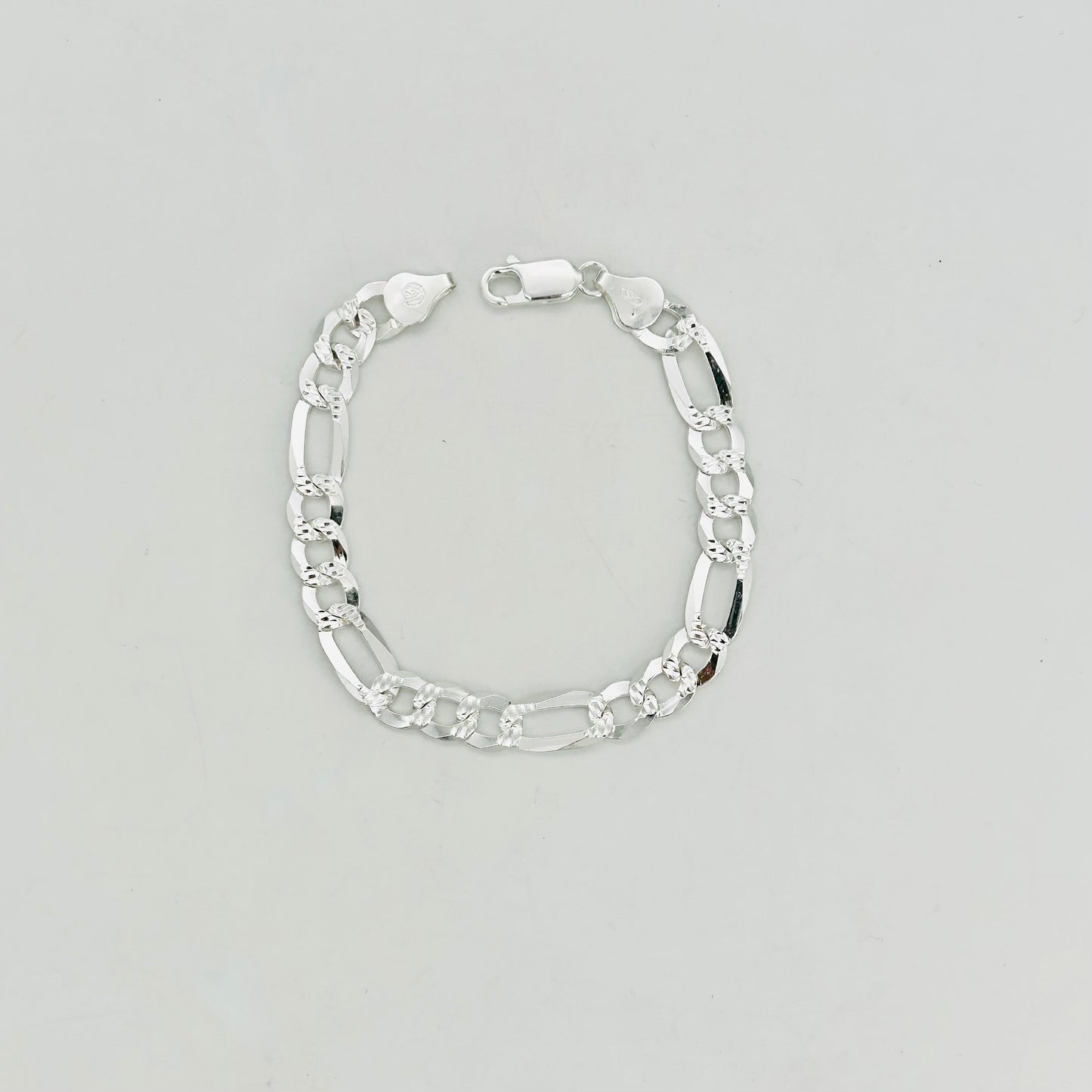 S964G Super Flat Figaro Pave 7mm. X 7"