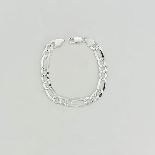 S964G Super Flat Figaro Pave 7mm. X 7"
