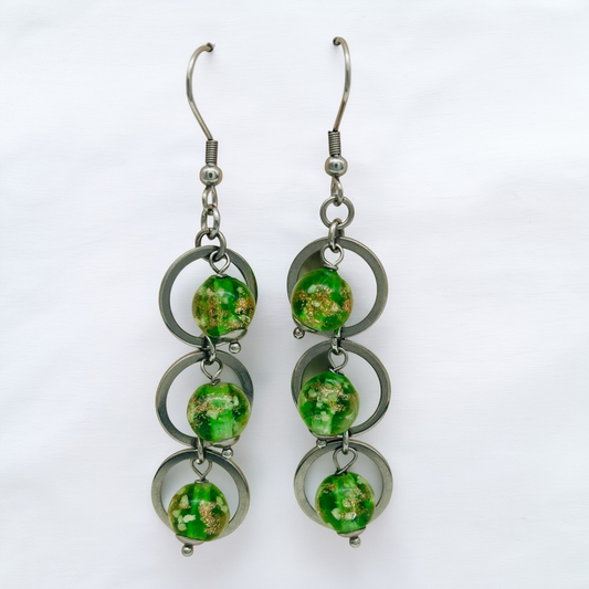 SS1594 Green Earrings
