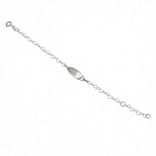 CH964 Hearts ID Bracelet 5.5"