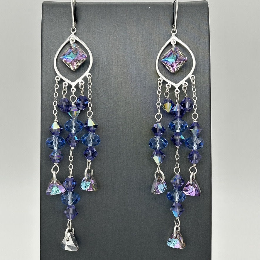 C1392ER Tanzanite Earrings 4.5"