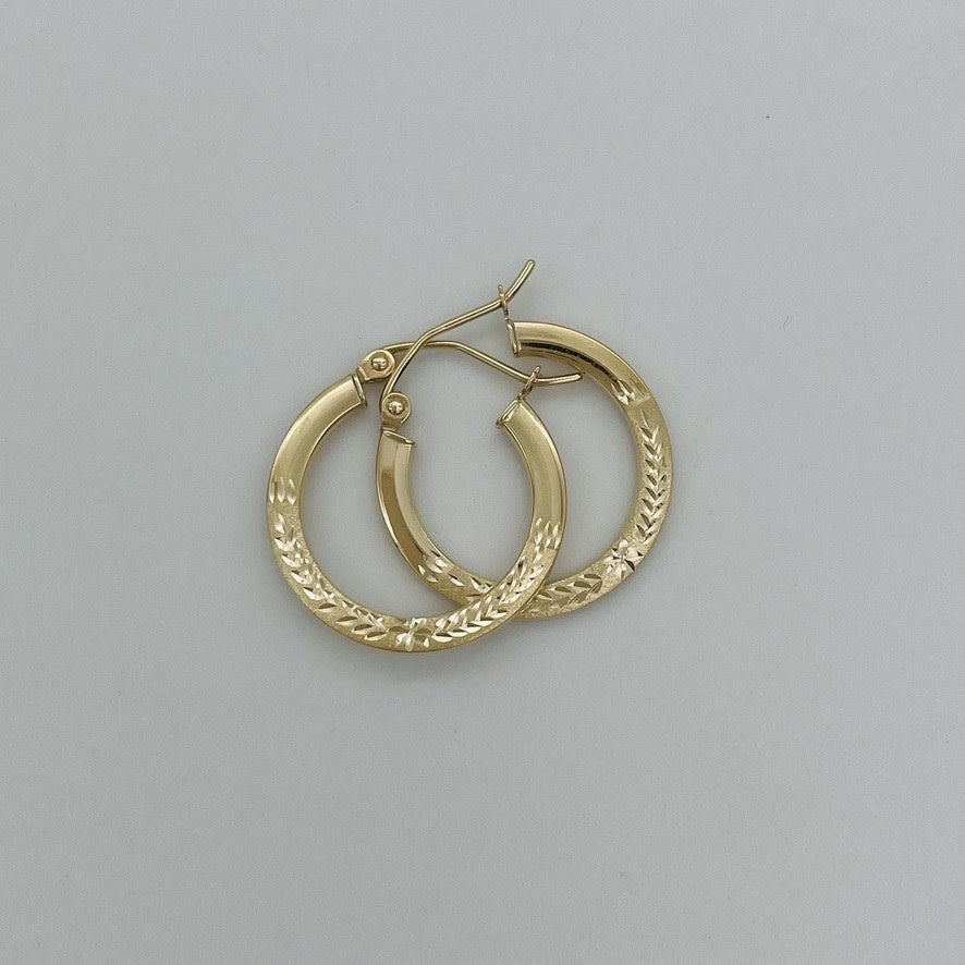 14KG41 HoopEarrings 20mm.