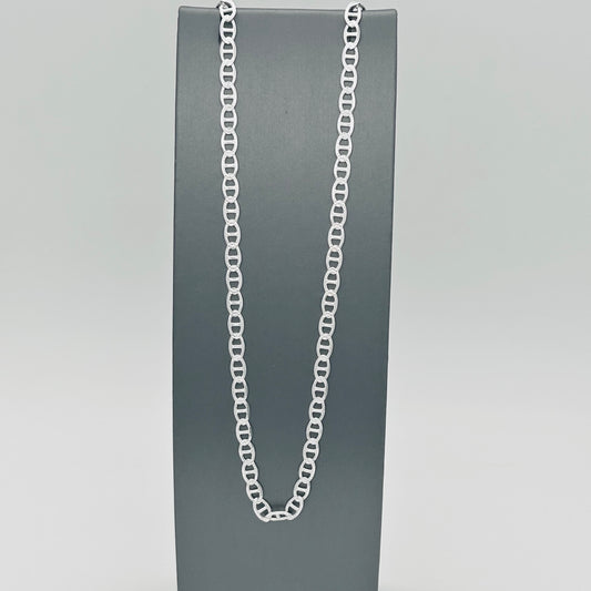 S1891 Super Flat Marina Pave Chain 4.6mm. X 24"