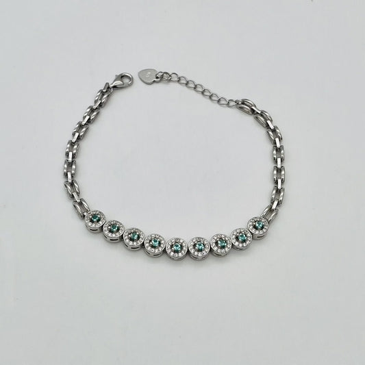 Z1791 Aqua Bracelet 8"