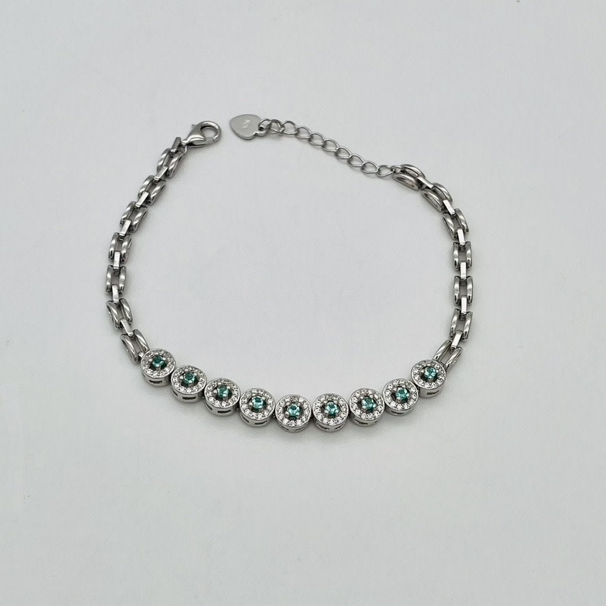 Z1791 Aqua Bracelet 8"