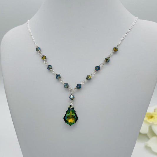 C1278SW Green Necklace 20"