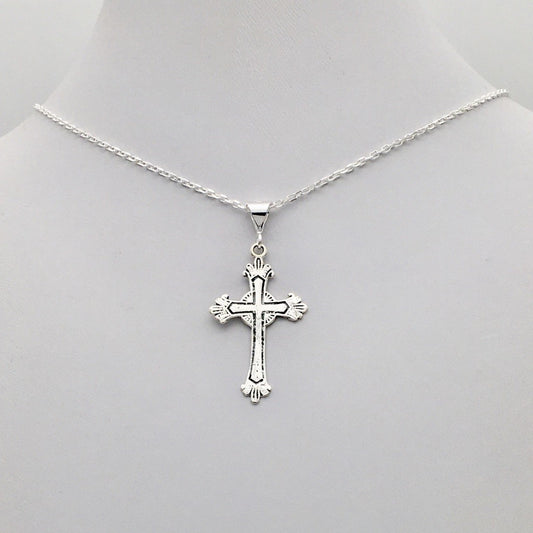 S1528 Cross Necklace 18"