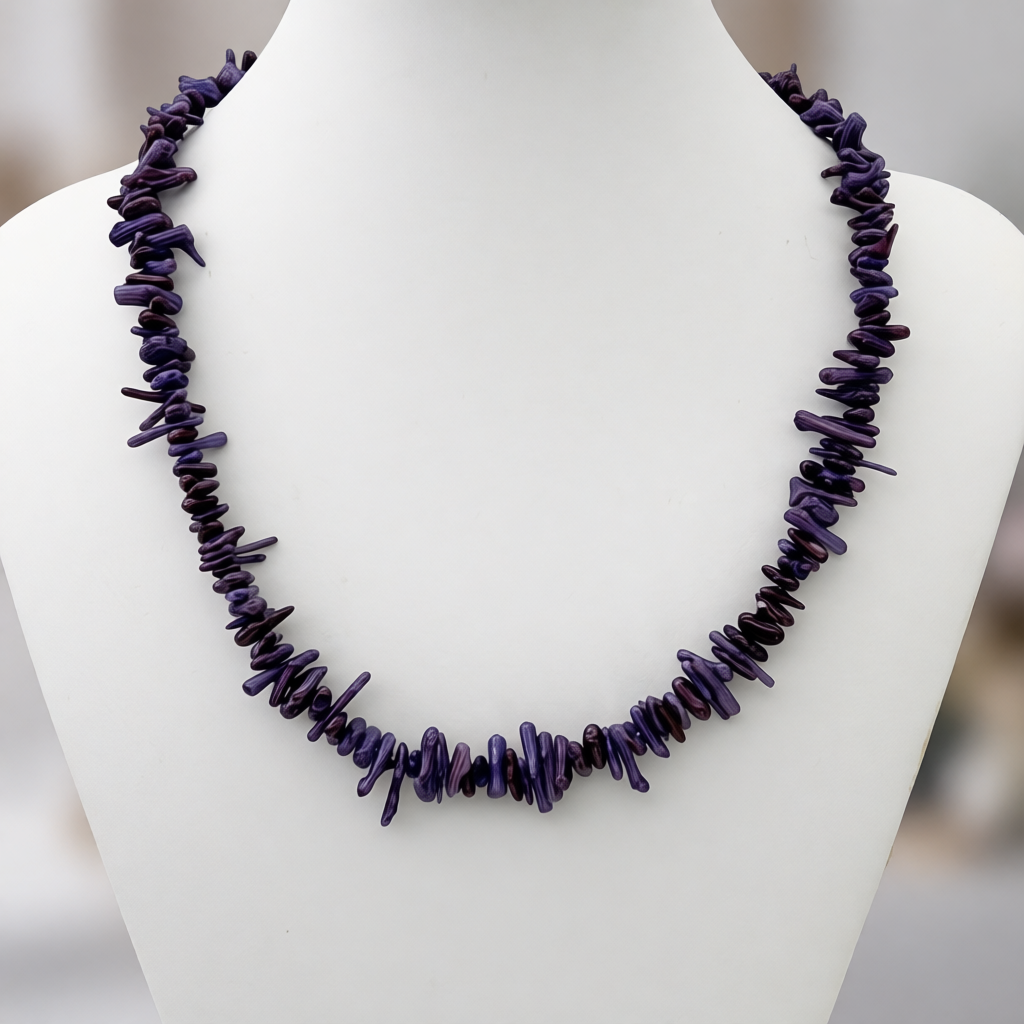 ST1992NL Dyed Purple Coral 18"