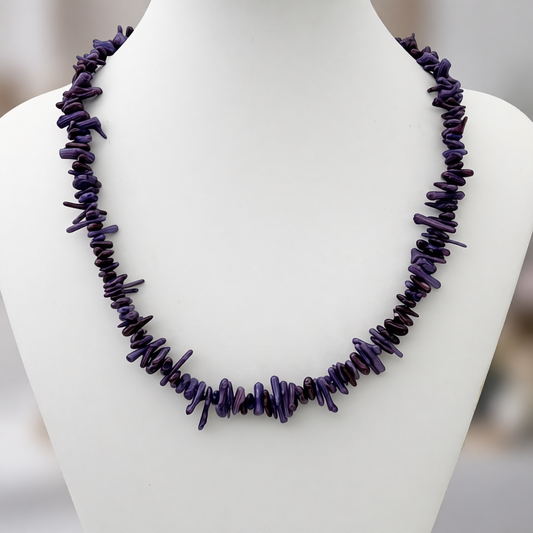 ST1992NL Dyed Purple Coral 18"