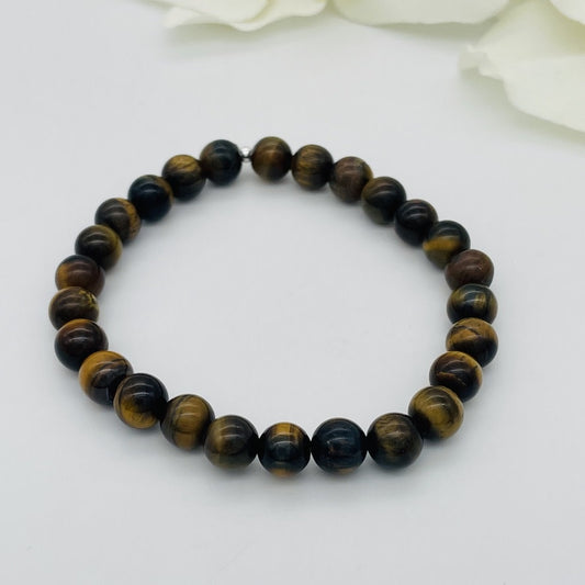 ST1023B Tiger Eye Bracelet 8mm. X 8"