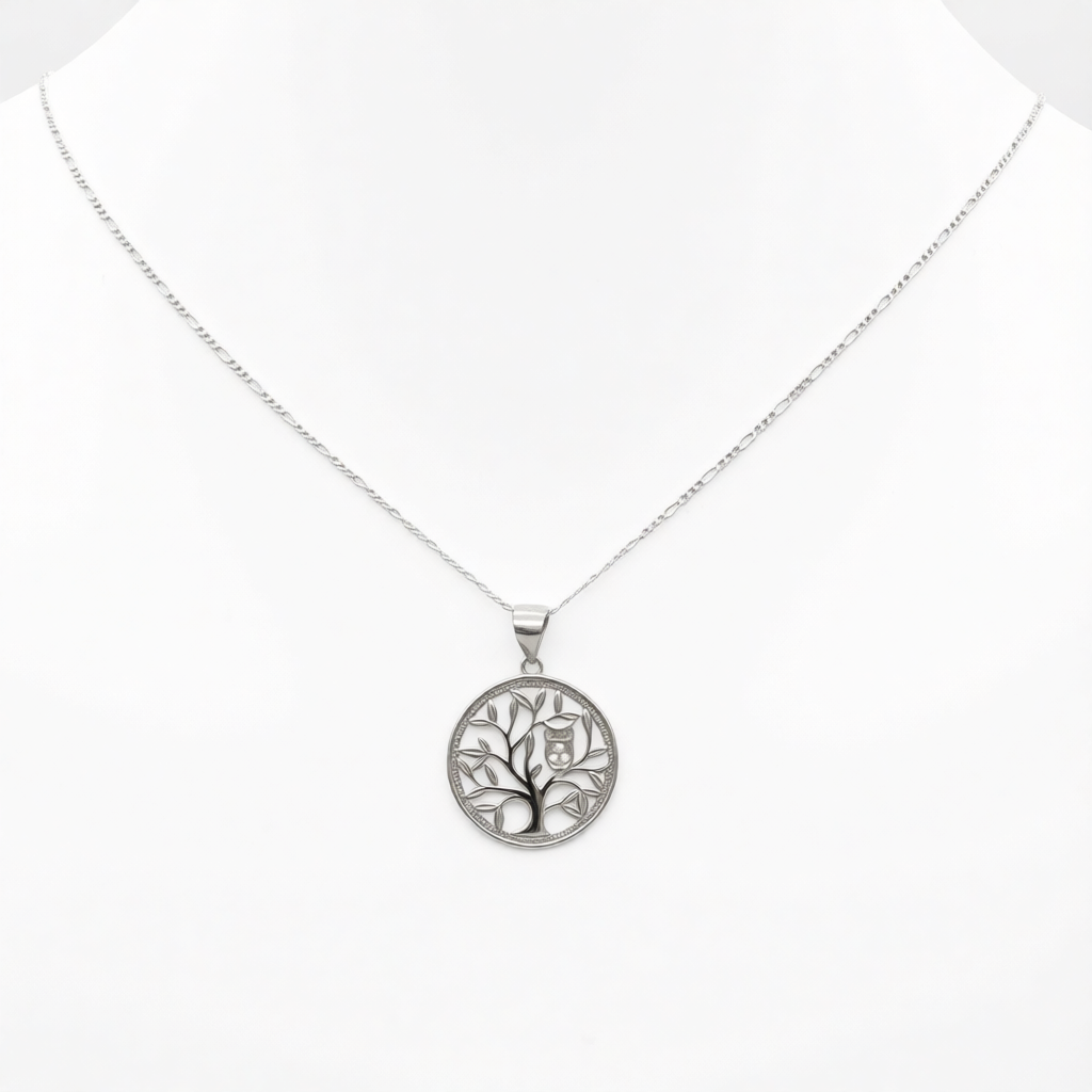 Z1944 Owl Necklace 18"