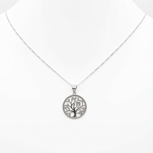 Z1944 Owl Necklace 18"