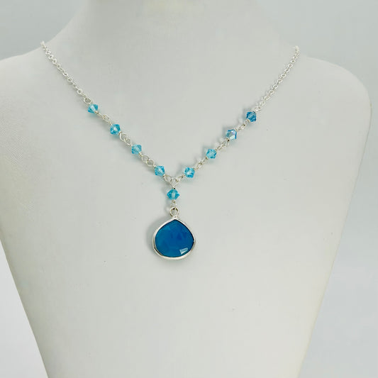 ST1850NL Chalcedony Necklace 18"